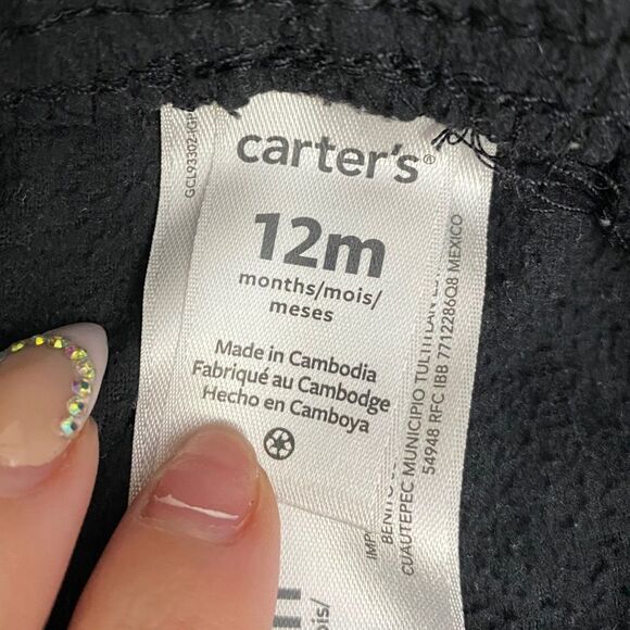 carter's | 3/$15 Black Baby Sweatpants - Picture 2 of 3